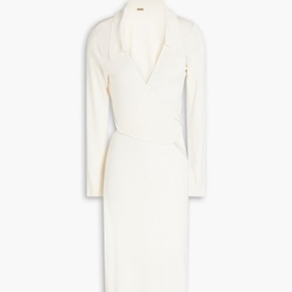 Cult Gaia Cream Long Sleeve Dress